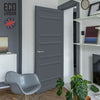Metropolitan 7 Panel Solid Wood Internal Door UK Made DD6405 - Eco-Urban® Stormy Grey Premium Primed
