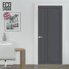 Melville 3 Panel Solid Wood Internal Door UK Made DD6409 - Eco-Urban® Stormy Grey Premium Primed