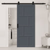 Bespoke Top Mounted Sliding Track & Solid Wood Door - Eco-Urban® Kochi 8 Panel Door DD6415 - Premium Primed Colour Options
