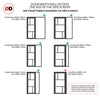 Bespoke Room Divider - Eco-Urban® Arran Door DD6432F - Frosted Glass with Full Glass Side - Premium Primed - Colour & Size Options