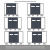 Room Divider - Handmade Eco-Urban® Orkney with Two Sides DD6403F - Frosted Glass - Premium Primed - Colour & Size Options
