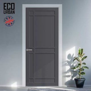 Image: Leith 9 Panel Solid Wood Internal Door UK Made DD6316 - Eco-Urban® Stormy Grey Premium Primed
