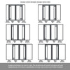 Room Divider - Handmade Eco-Urban® Suburban with Two Sides DD6411CF Clear Glass (2 FROSTED CORNER PANES) - Premium Primed - Colour & Size Options