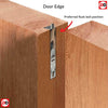 Double Door Pack Forme Naxos Designer Lever on Minimal Square Rose Matt Black Combo Handle & Accessory Pack