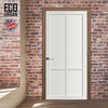 Bronx 4 Panel Solid Wood Internal Door UK Made DD6315 - Eco-Urban® Cloud White Premium Primed