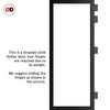 Urban Ultimate® Room Divider Baltimore 1 Pane Door Pair DD6301C with Matching Side - Clear Glass - Colour & Height Options