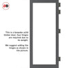 Urban Ultimate® Room Divider Baltimore 1 Pane Door Pair DD6301F - Frosted Glass with Full Glass Side - Colour & Size Options