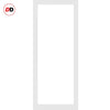 Handmade Eco-Urban® Baltimore 1 Pane Double Evokit Pocket Door DD6301G - Clear Glass - Colour & Size Options