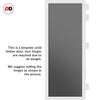 Urban Ultimate® Room Divider Baltimore 1 Pane Door DD6301T - Tinted Glass with Matching Side - Colour & Size Options