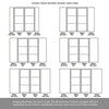 Room Divider - Handmade Eco-Urban® Manchester with Two Sides DD6306F - Frosted Glass - Premium Primed - Colour & Size Options