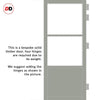 Urban Ultimate® Room Divider Berkley 2 Pane 1 Panel Door DD6309F - Frosted Glass with Matching Side - Colour & Size Options