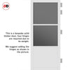 Urban Ultimate® Room Divider Berkley 2 Pane 1 Panel Door Pair DD6309T - Tinted Glass with Matching Side - Colour & Size Options