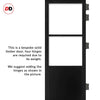 Urban Ultimate® Room Divider Berkley 2 Pane 1 Panel Door DD6309C with Matching Side - Clear Glass - Colour & Height Options