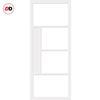 Bespoke Handmade Eco-Urban® Boston 4 Panel Double Evokit Pocket Door DD6311 - Colour Options