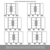 Room Divider - Handmade Eco-Urban® Boston with Two Sides DD6311F - Frosted Glass - Premium Primed - Colour & Size Options