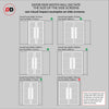 Bespoke Room Divider - Eco-Urban® Boston Door Pair DD6311C - Clear Glass with Full Glass Sides - Premium Primed - Colour & Size Options