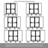 Room Divider - Handmade Eco-Urban® Sheffield with Two Sides DD6312C - Clear Glass - Premium Primed - Colour & Size Options