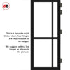 Urban Ultimate® Room Divider Marfa 4 Pane Door Pair DD6313C with Matching Sides - Clear Glass - Colour & Height Options