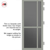 Urban Ultimate® Room Divider Marfa 4 Pane Door Pair DD6313T - Tinted Glass with Matching Sides - Colour & Size Options