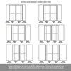 Room Divider - Handmade Eco-Urban® Marfa with Two Sides DD6313C - Clear Glass - Premium Primed - Colour & Size Options