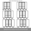 Room Divider - Handmade Eco-Urban® Bronx with Two Sides DD6315F - Frosted Glass - Premium Primed - Colour & Size Options