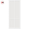 Bespoke Handmade Eco-Urban® Bronx 4 Panel Double Absolute Evokit Pocket Door DD6315 - Colour Options