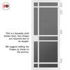 Urban Ultimate® Room Divider Leith 9 Pane Door Pair DD6316T - Tinted Glass with Matching Side - Colour & Size Options