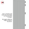 Malmo 4 Panel Solid Wood Internal Door UK Made DD6401 - Eco-Urban® Mist Grey Premium Primed