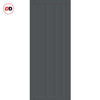 Malmo 4 Panel Solid Wood Internal Door UK Made DD6401 - Eco-Urban® Stormy Grey Premium Primed