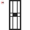 Room Divider - Handmade Eco-Urban® Tromso Door DD6402C - Clear Glass - Premium Primed - Colour & Size Options