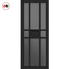 Urban Ultimate® Room Divider Tromso 8 Pane 1 Panel Door Pair DD6402T - Tinted Glass with Matching Side - Colour & Size Options