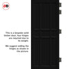 Tromso 9 Panel Solid Wood Internal Door Pair UK Made DD6402 - Eco-Urban® Shadow Black Premium Primed