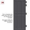 Tromso 9 Panel Solid Wood Internal Door UK Made DD6402 - Eco-Urban® Stormy Grey Premium Primed