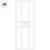 Handmade Eco-Urban® Tromso 8 Pane 1 Panel Single Absolute Evokit Pocket Door DD6402SG Frosted Glass - Colour & Size Options