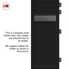 Urban Ultimate® Room Divider Orkney 1 Pane 2 Panel Door Pair DD6403T - Tinted Glass with Matching Sides - Colour & Size Options