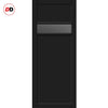 Urban Ultimate® Room Divider Orkney 1 Pane 2 Panel Door Pair DD6403T - Tinted Glass with Matching Side - Colour & Size Options