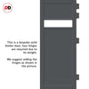 Room Divider - Handmade Eco-Urban® Orkney Door DD6403F - Frosted Glass - Premium Primed - Colour & Size Options