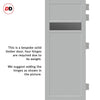 Urban Ultimate® Room Divider Orkney 1 Pane 2 Panel Door DD6403T - Tinted Glass with Matching Side - Colour & Size Options