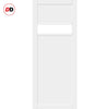 Handmade Eco-Urban® Orkney 1 Pane 2 Panel Double Evokit Pocket Door DD6403SG Frosted Glass - Colour & Size Options
