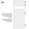 Room Divider - Handmade Eco-Urban® Orkney Door DD6403C - Clear Glass - Premium Primed - Colour & Size Options