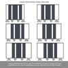 Room Divider - Handmade Eco-Urban® Cornwall with Two Sides DD6404C - Clear Glass - Premium Primed - Colour & Size Options