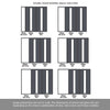Room Divider - Handmade Eco-Urban® Cornwall Door Pair DD6404C - Clear Glass - Premium Primed - Colour & Size Options