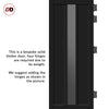 Urban Ultimate® Room Divider Cornwall 1 Pane 2 Panel Door DD6404T - Tinted Glass with Matching Side - Colour & Size Options