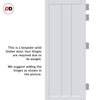 Cornwall 3 Panel Solid Wood Internal Door UK Made DD6404 - Eco-Urban® Cloud White Premium Primed