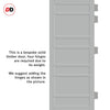 Metropolitan 7 Panel Solid Wood Internal Door UK Made DD6405 - Eco-Urban® Mist Grey Premium Primed