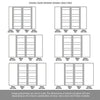 Room Divider - Handmade Eco-Urban® Metropolitan with Two Sides DD6405C - Clear Glass - Premium Primed - Colour & Size Options