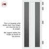 Urban Ultimate® Room Divider Avenue 2 Pane 1 Panel Door DD6410T - Tinted Glass with Matching Side - Colour & Size Options