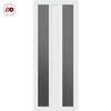 Urban Ultimate® Room Divider Avenue 2 Pane 1 Panel Door DD6410T - Tinted Glass with Matching Side - Colour & Size Options