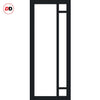 Room Divider - Handmade Eco-Urban® Suburban with Two Sides DD6411F - Frosted Glass - Premium Primed - Colour & Size Options