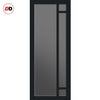 Urban Ultimate® Room Divider Suburban 4 Pane Door Pair DD6411T - Tinted Glass with Full Glass Side - Colour & Size Options